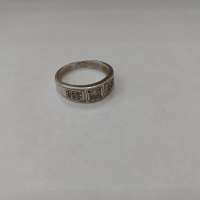 Кольцо серебро 925 3,72g, вес изделия 3.92g, размер 18, 01 камень