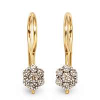 Серьги золото 585 0,89g, вес изделия 0.98g
