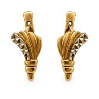 Серьги золото 585 3,32g, вес изделия 3.32g