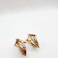 Серьги золото 585 3,52g, вес изделия 3.52g