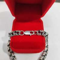 Браслет серебро 925 19,03g, вес изделия 19.13g, длина 20 см