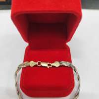 Браслет серебро 925 4,28g, вес изделия 4.29g, длина 19 см