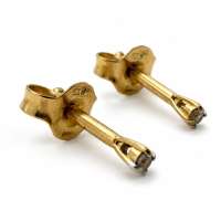 Серьги золото 375 0,53g, вес изделия 0.55g