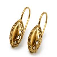 Серьги золото 585 1,30g, вес изделия 1.3g