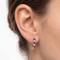 Серьга одна золото 585 0,28g, вес изделия 0.44g