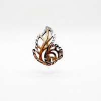 Серьга одна золото 585 1,90g, вес изделия 1.9g