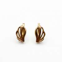 Серьги золото 585 2,90g, вес изделия 2.9g