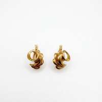 Серьги золото 585 8,42g, вес изделия 8.42g
