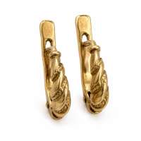 Серьги золото 585 2,24g, вес изделия 2.24g