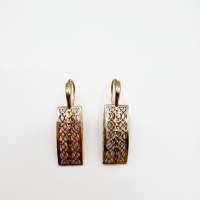Серьги золото 585 3,26g, вес изделия 3.26g
