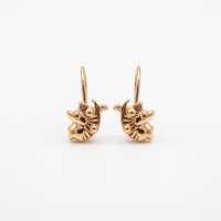 Серьги золото 585 1,26g, вес изделия 1.26g