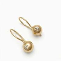 Серьги золото 585 1,15g, вес изделия 1.15g