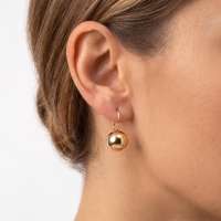 Серьга одна золото 585 0,74g, вес изделия 0.74g