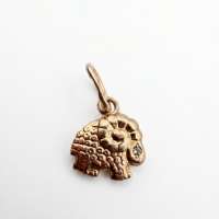 Подвеска золото 585 0,36g, вес изделия 0.36g