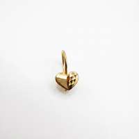 Серьга одна золото 375 0,44g, вес изделия 0.44g