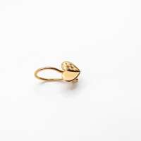 Серьга одна золото 375 0,44g, вес изделия 0.44g