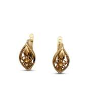 Серьги золото 585 2,32g, вес изделия 2.32g