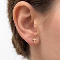Серьги золото 585 0,51g, вес изделия 0.51g