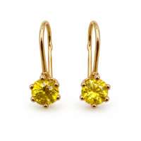 Серьги золото 585 0,87g, вес изделия 1.07g