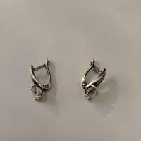 Серьги серебро 925 4,02g, вес изделия 4.14g