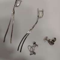 Серьги серебро 925 7,69g, вес изделия 8.07g