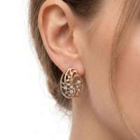 Серьга одна золото 585 2,05g, вес изделия 2.13g