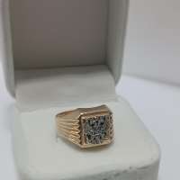 Кольцо золото 585 4,46g, вес изделия 4.46g, размер 21