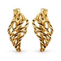 Серьги золото 585 2,76g, вес изделия 2.76g