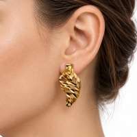 Серьги золото 585 2,76g, вес изделия 2.76g