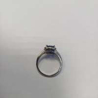 Кольцо серебро 925 2,46g, вес изделия 3.8g, размер 19, 27 камней