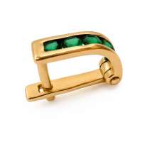 Серьга одна золото 585 0,40g, вес изделия 0.55g