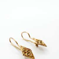 Серьги золото 585 0,89g, вес изделия 0.89g