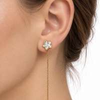 Серьги золото 585 0,82g, вес изделия 0.82g