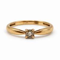 Кольцо золото 585 1,12g, вес изделия 1.16g, размер 15.5