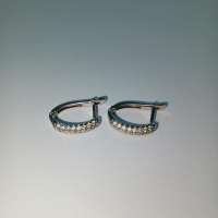 Серьги серебро 925 3,35g, вес изделия 3.45g