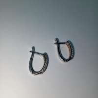 Серьги серебро 925 3,35g, вес изделия 3.45g