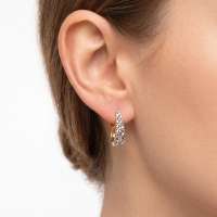 Серьги золото 585 2,38g, вес изделия 2.38g