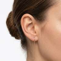 Серьги золото 585 0,48g, вес изделия 0.48g