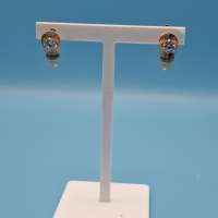 Серьги золото 585 2,48g, вес изделия 2.84g