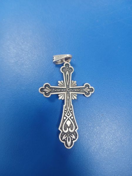 серебряный крест Крест серебро 925 7,27g, вес изделия 7.27g в Иркутск