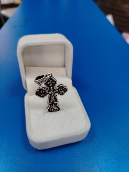 серебряный крест Крест серебро 925 6,84g, вес изделия 6.84g в Иркутск