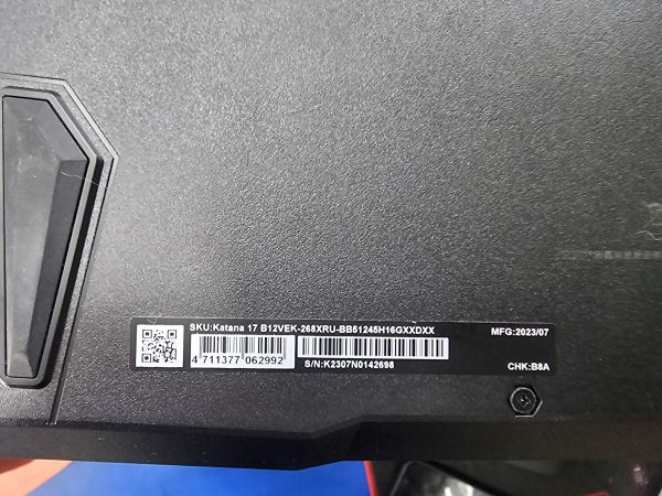 ноутбук MSI Katana 17 B12VEK-268XRU в Ангарск
