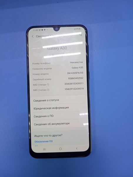 Купить Samsung Galaxy A30 3/32GB (A305F/A305FN) Duos в Ангарск за 2699 руб.