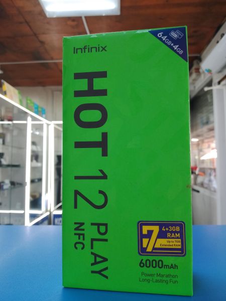Купить Infinix Hot 12 Play NFC 4/64GB (X6816D) Duos в Ангарск за 4450 руб.