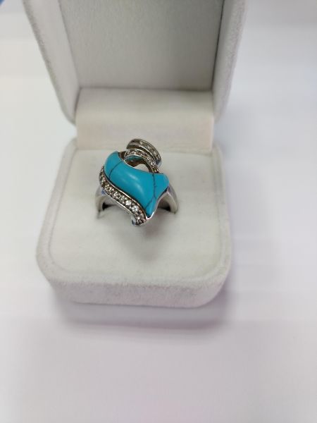 Купить Кольцо серебро 925 5,53g, вес изделия 7.03g, размер 17 в Ангарск за 1050 руб.