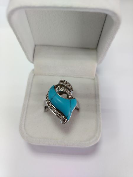 Купить Кольцо серебро 925 5,53g, вес изделия 7.03g, размер 17 в Ангарск за 1050 руб.