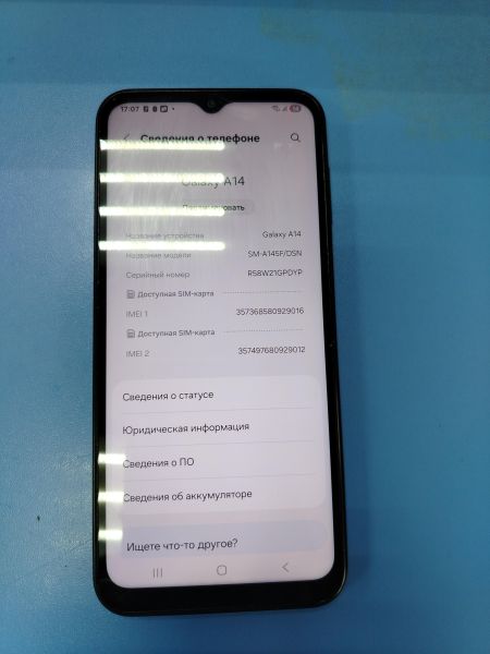 сотовый телефон Samsung Galaxy A14 4/128GB (A145F) Duos в Ангарск
