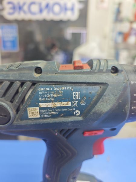 шуруповёрт аккумуляторный Bosch GSR 180-LI (1900 об/мин) с СЗУ в Ангарск