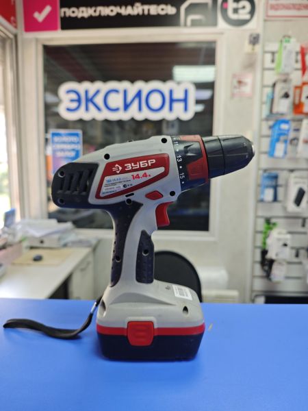 шуруповёрт аккумуляторный ЗУБР ЗДА-14.4-2 КИН20 с СЗУ в Ангарск