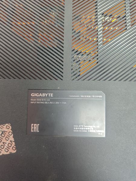 ноутбук GIGABYTE G5 AX211NGW в Ангарск